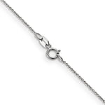 14k White Gold .75mm Round Open Link Cable Chain
