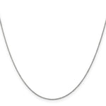 14k White Gold .75mm Round Open Link Cable Chain