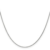 14k White Gold .95mm D/C Cable Chain