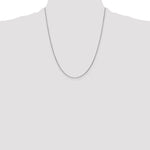 14k White Gold .95mm D/C Cable Chain