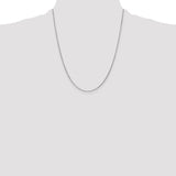 14k White Gold .95mm D/C Cable Chain