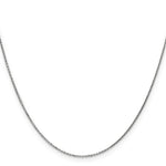 14k White Gold .95mm D/C Cable Chain