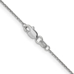 14k White Gold .95mm D/C Cable Chain