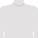 14k White Gold 1.45mm D/C Cable Chain