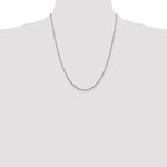 14k White Gold 1.45mm D/C Cable Chain
