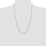 14k White Gold 1.45mm D/C Cable Chain