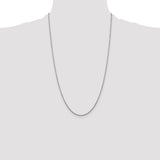 14k White Gold 1.45mm D/C Cable Chain