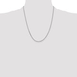 14k White Gold 1.65mm D/C Cable Chain