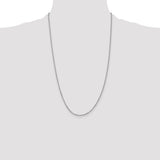 14k White Gold 1.65mm D/C Cable Chain