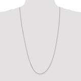 14k White Gold 1.65mm D/C Cable Chain