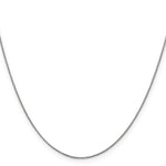 14k White Gold .85mm D/C Spiga with Spring Ring Clasp Chain