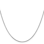 14k White Gold .85mm D/C Spiga with Lobster Clasp Chain