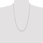 14k White Gold .85mm D/C Spiga with Lobster Clasp Chain