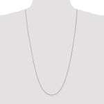 14k White Gold .85mm D/C Spiga with Lobster Clasp Chain