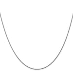 14k White Gold 1.05mm D/C Spiga with Lobster Clasp Chain
