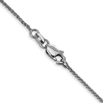 14k White Gold 1.05mm D/C Spiga with Lobster Clasp Chain