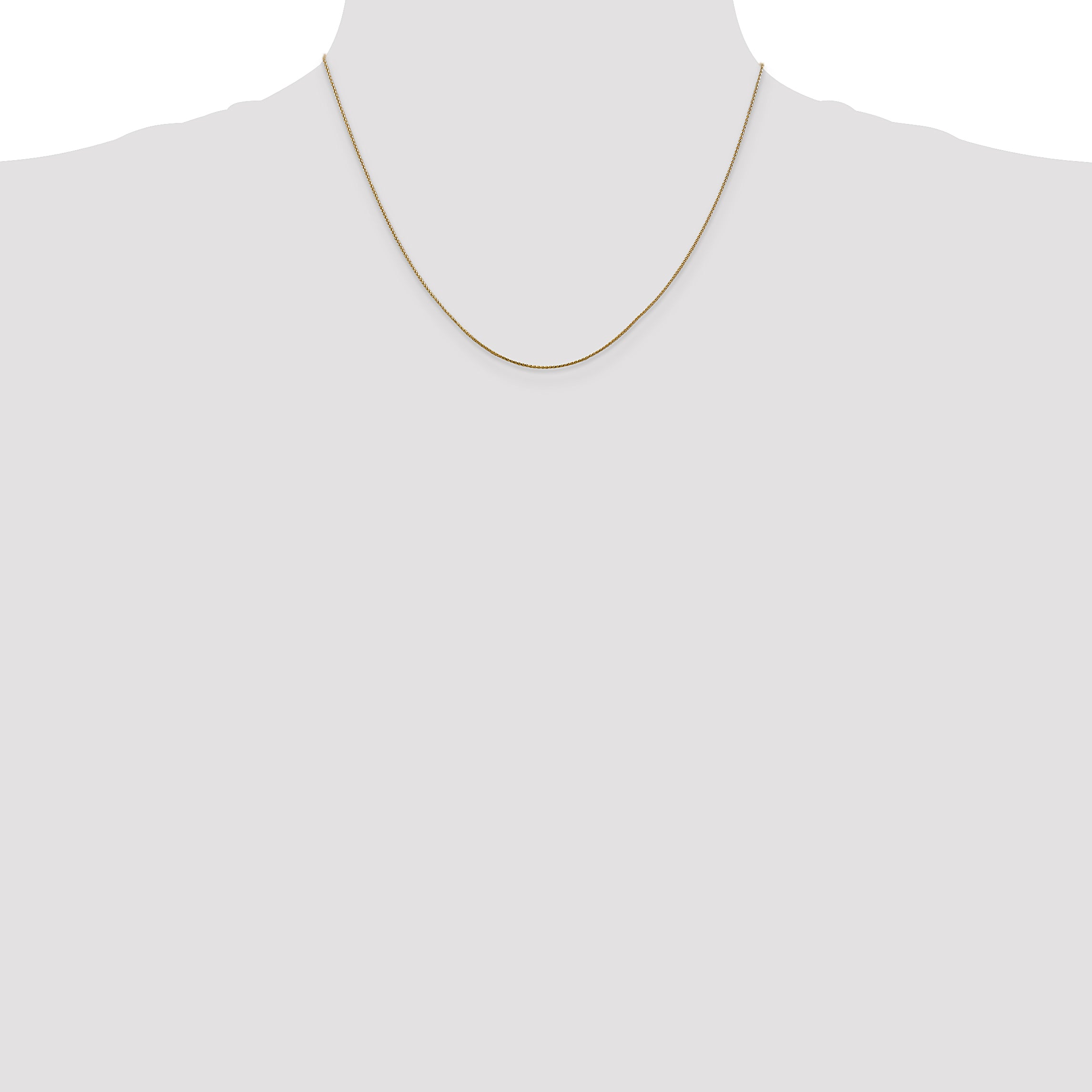 14k .85mm D/C Spiga with Lobster Clasp Chain