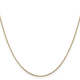 14k .85mm D/C Spiga with Lobster Clasp Chain