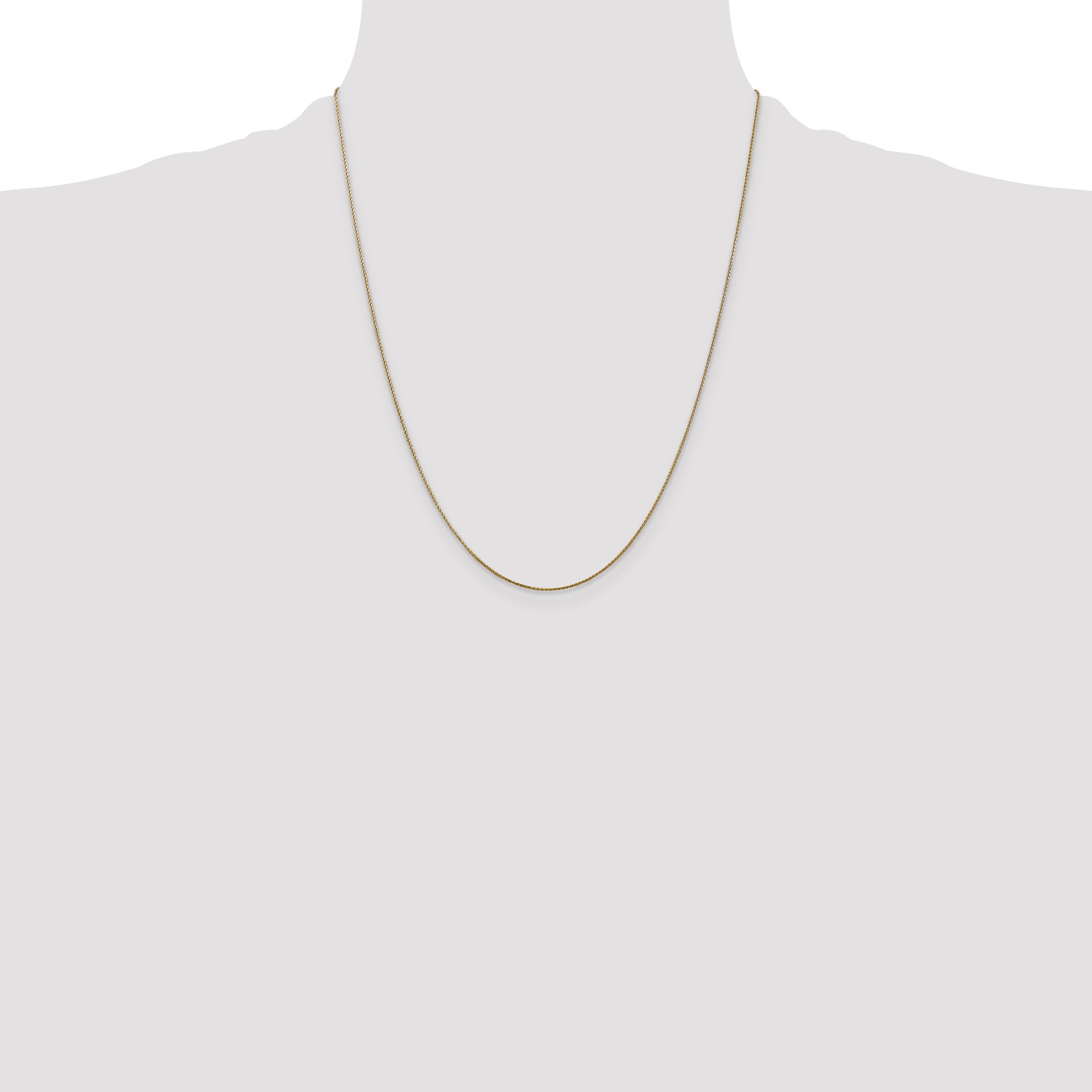 14k .85mm D/C Spiga with Lobster Clasp Chain