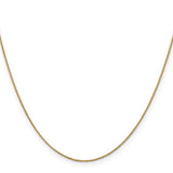 14k .85mm D/C Spiga with Spring Ring Clasp Chain