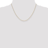 14k .85mm D/C Spiga with Spring Ring Clasp Chain