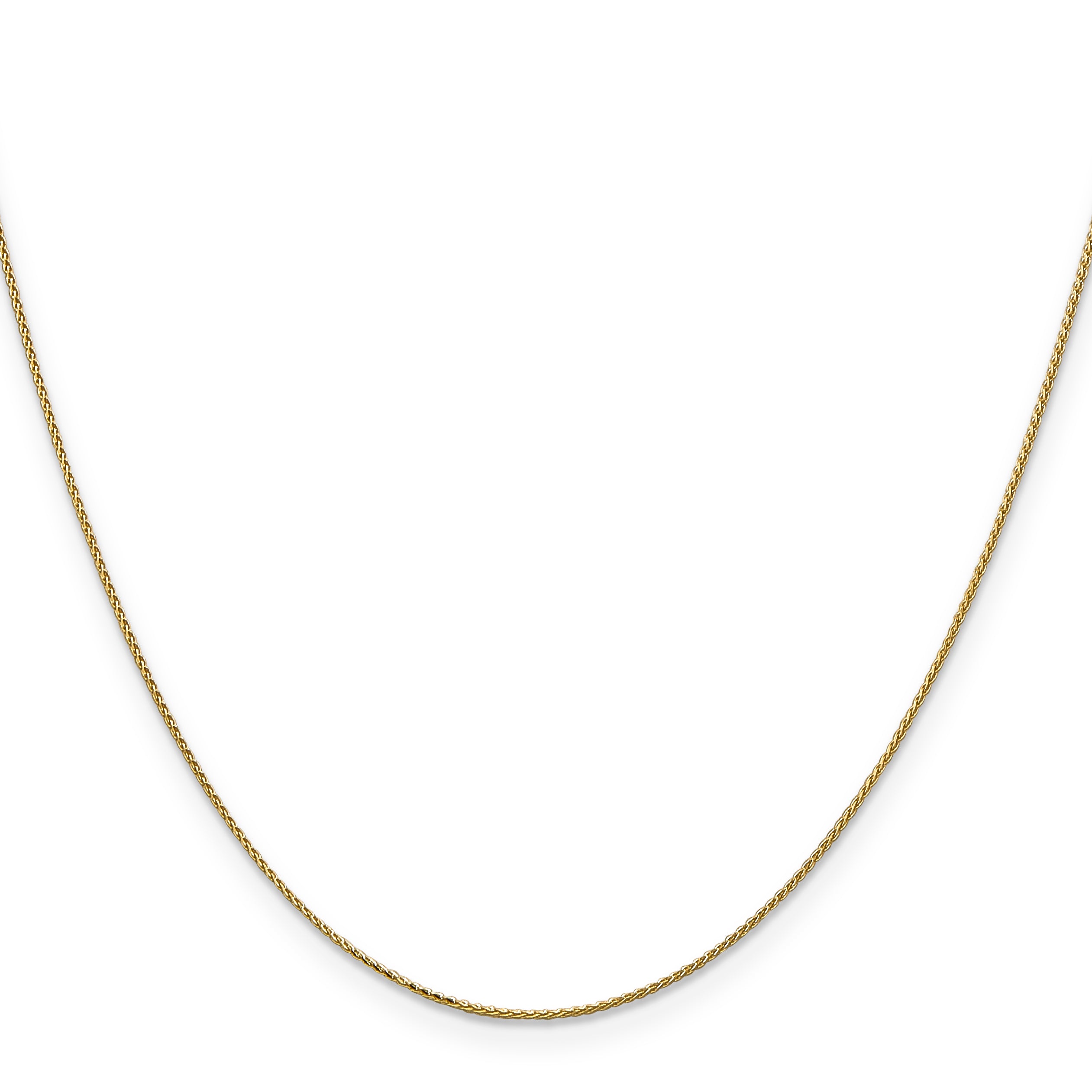 14k .85mm D/C Spiga with Spring Ring Clasp Chain