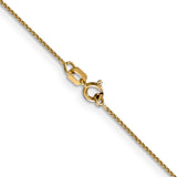 14k .85mm D/C Spiga with Spring Ring Clasp Chain