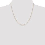 14k .85mm D/C Spiga with Spring Ring Clasp Chain