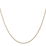 14k 1.05mm Diamond Cut Spiga with Lobster Clasp Chain