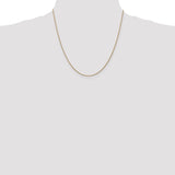 14k 1.05mm Diamond Cut Spiga with Lobster Clasp Chain