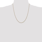 14k 1.05mm D/C Spiga with Lobster Clasp Chain