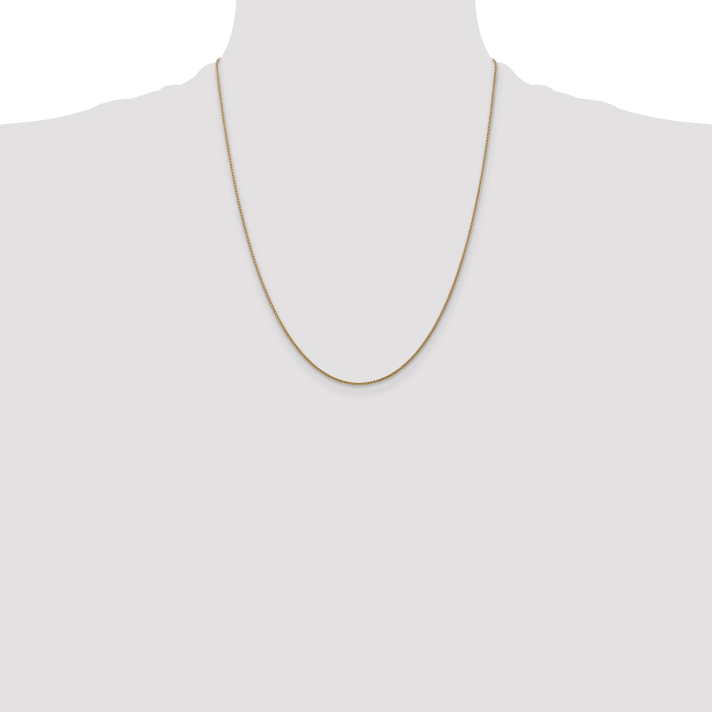 14k 1.05mm D/C Spiga with Lobster Clasp Chain