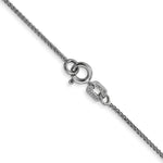 14k White Gold .85mm Spiga with Spring Ring Clasp Chain