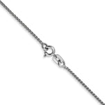 14k White Gold 1.05mm Spiga with Spring Ring Clasp Chain