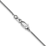 14k White Gold 1.05mm Spiga with Lobster Clasp Chain