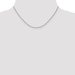 14k White Gold 1.05mm Spiga with Lobster Clasp Chain