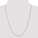 14k White Gold 1.05mm Spiga with Lobster Clasp Chain
