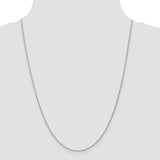 14k White Gold 1.05mm Spiga with Lobster Clasp Chain