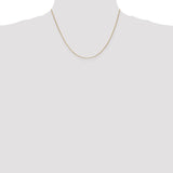 14k .85mm Spiga with Spring Ring Clasp Chain