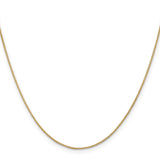 14k .85mm Spiga with Spring Ring Clasp Chain