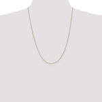 14k .85mm Spiga with Spring Ring Clasp Chain