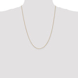 14k .85mm Spiga with Spring Ring Clasp Chain