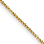 14k .85mm Spiga with Spring Ring Clasp Chain