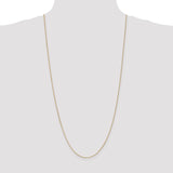 14k .85mm Spiga with Spring Ring Clasp Chain