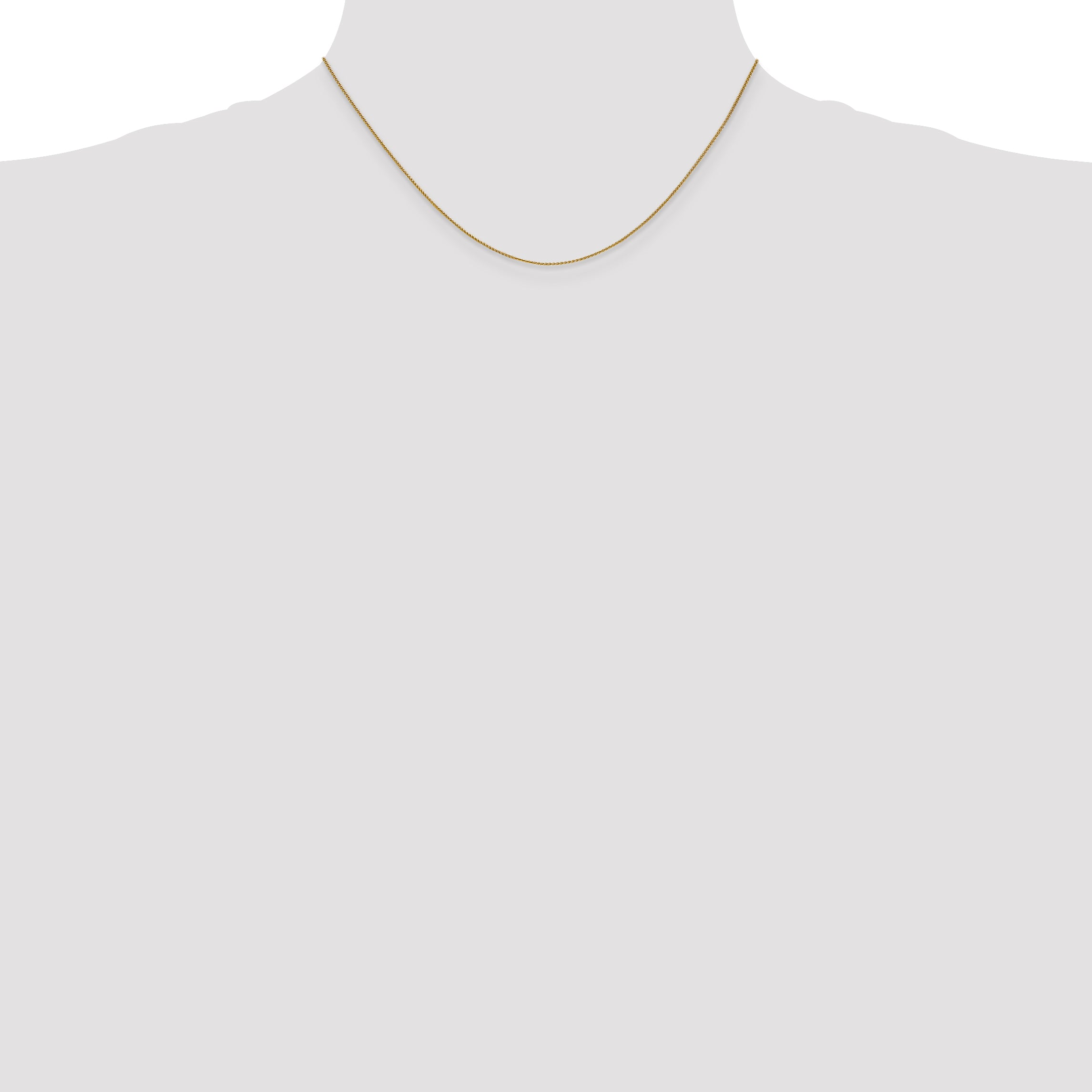 14k .85mm Spiga Chain