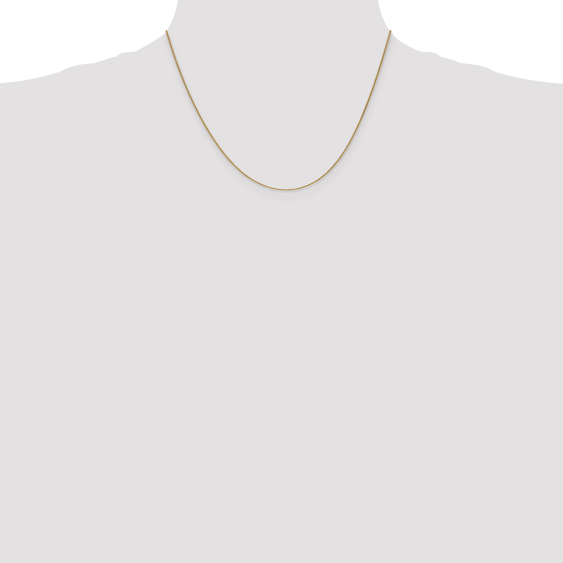 14k .85mm Spiga Chain
