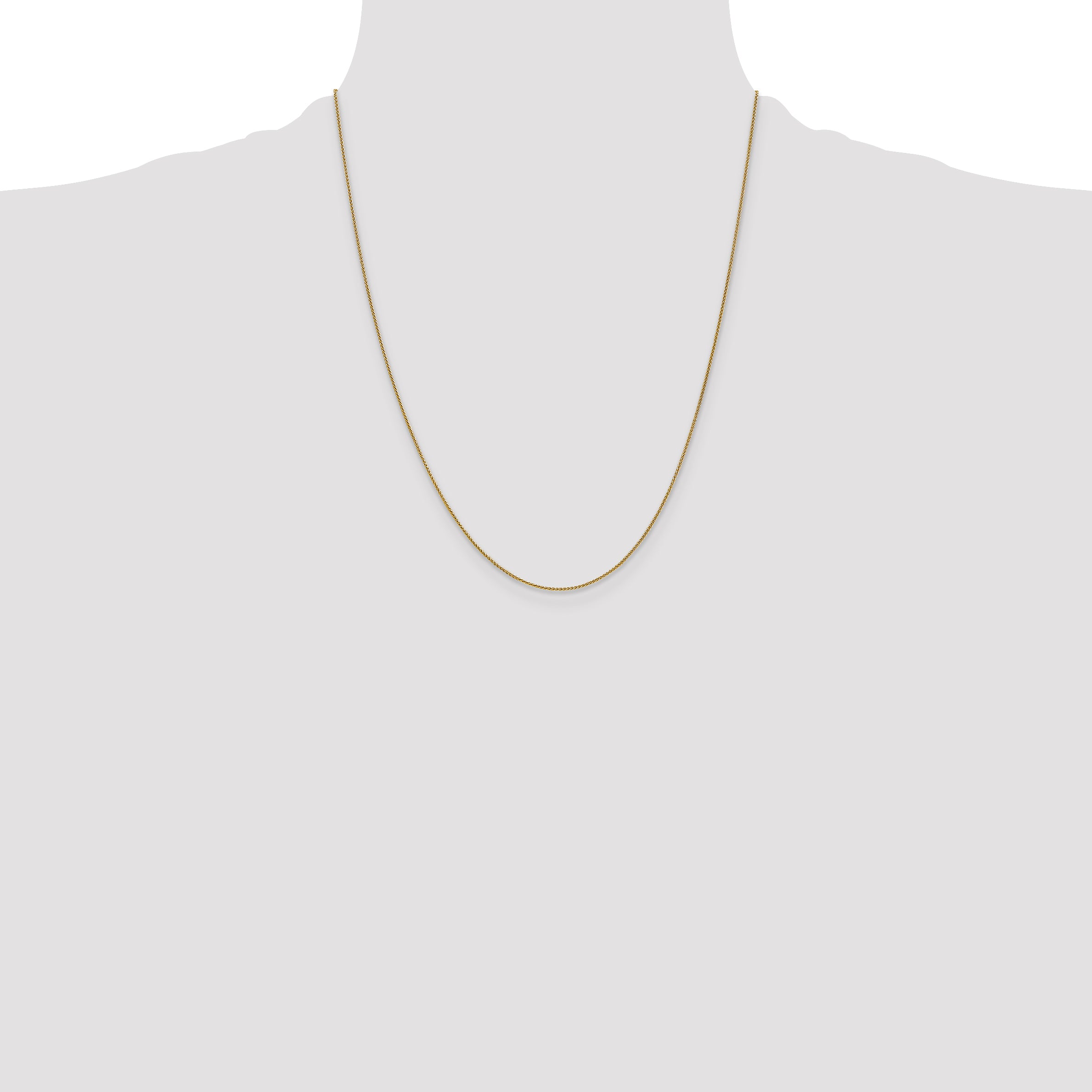 14k .85mm Spiga Chain