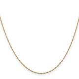 14k 1mm Singapore Chain