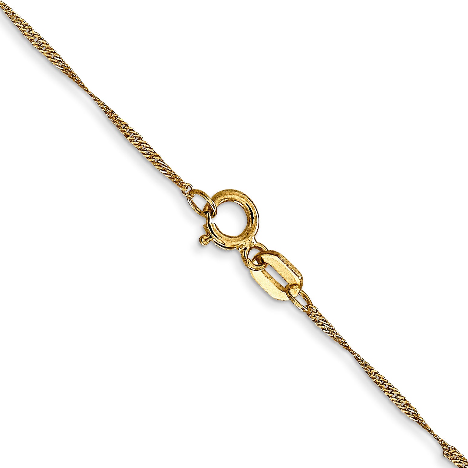 14k 1mm Singapore Chain