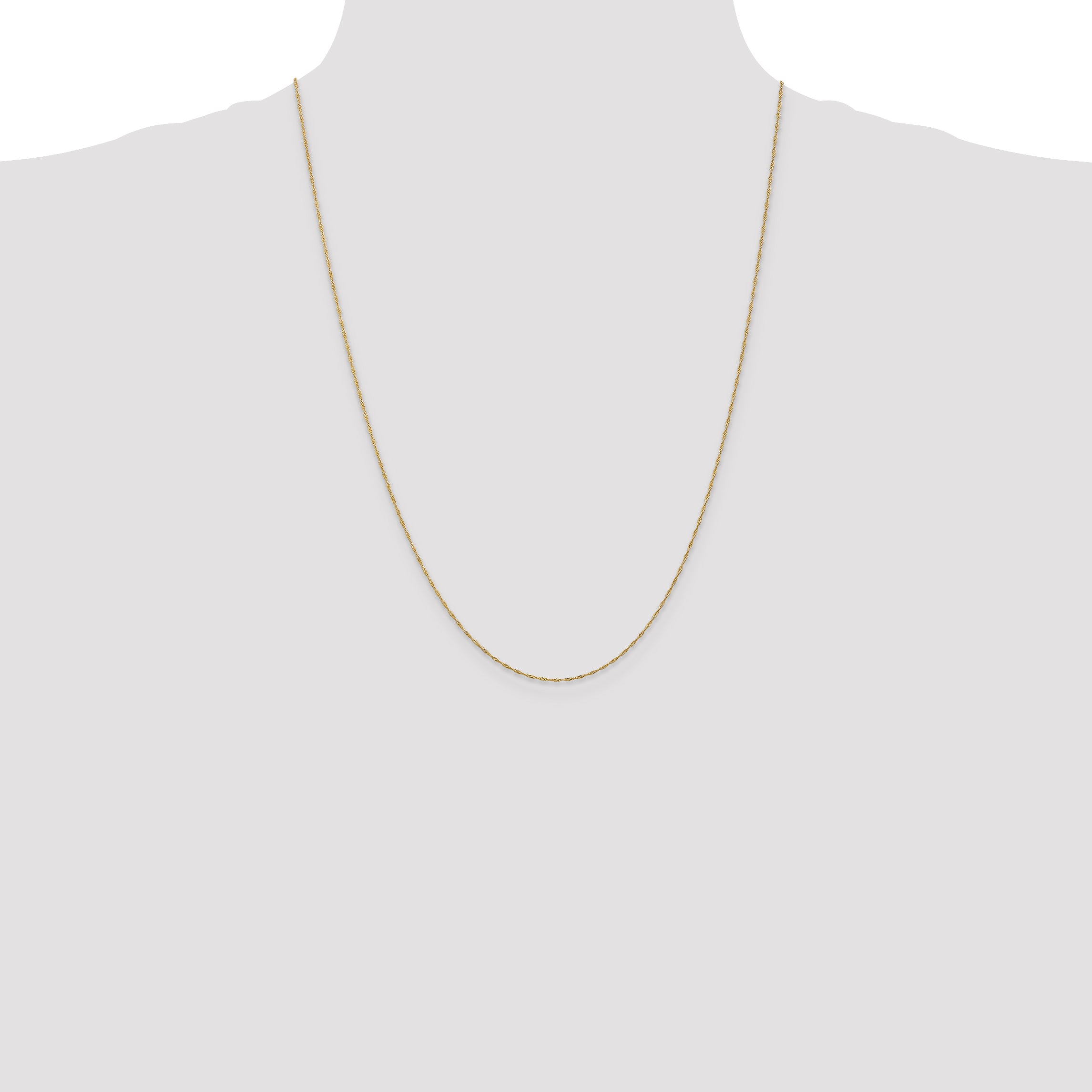 14k 1mm Singapore Chain